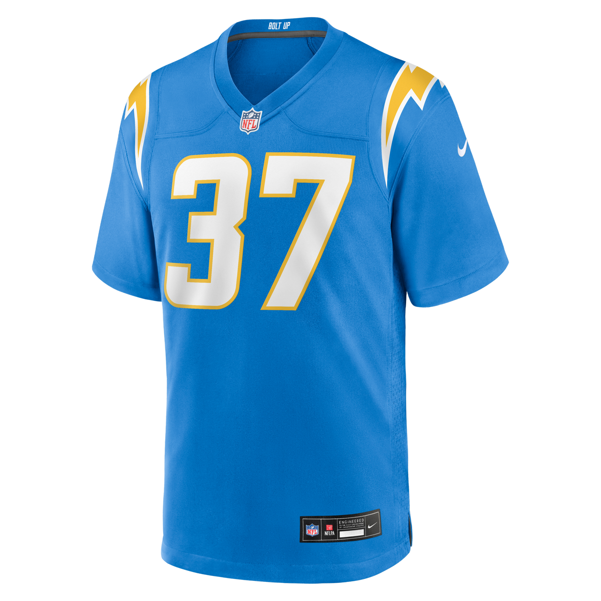 Los Angeles Chargers Jordan Oladokun Powder Blue Team Game Jersey