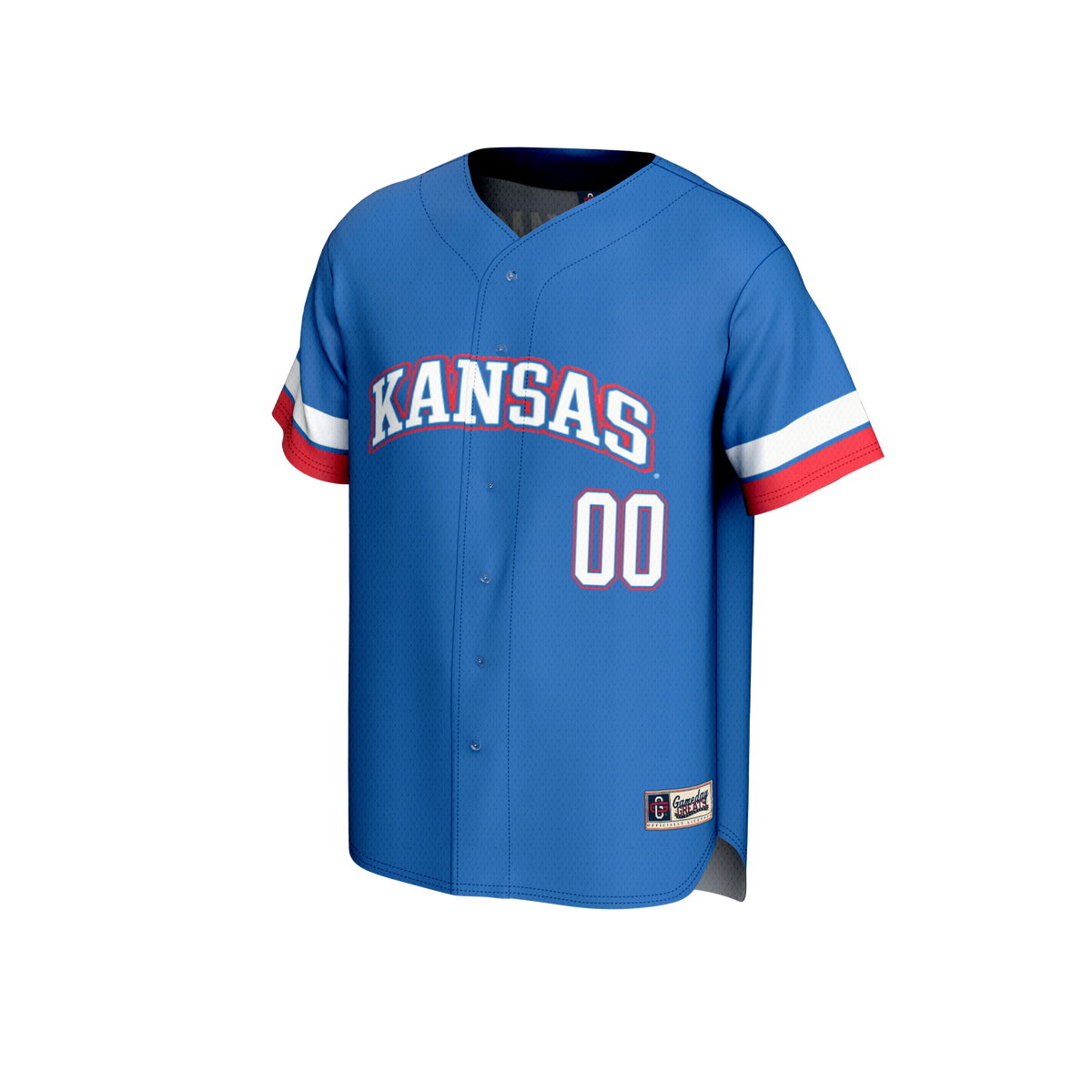 Kansas Jayhawks GameDay Greats NIL Pick-A-Player Lightweight Baseball Jersey - Royal