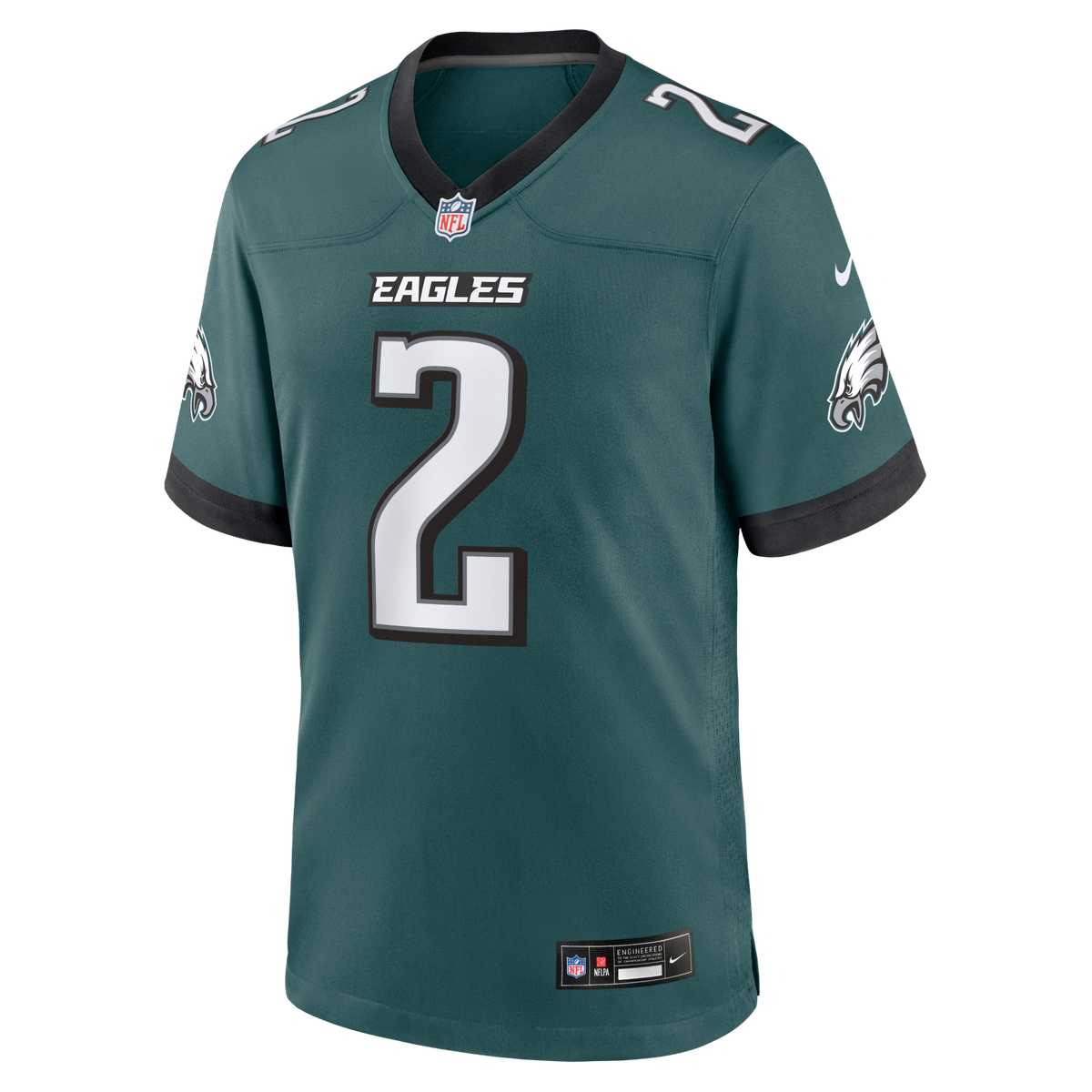 Philadelphia Eagles Tariq Woolen Midnight Green Team Game Jersey