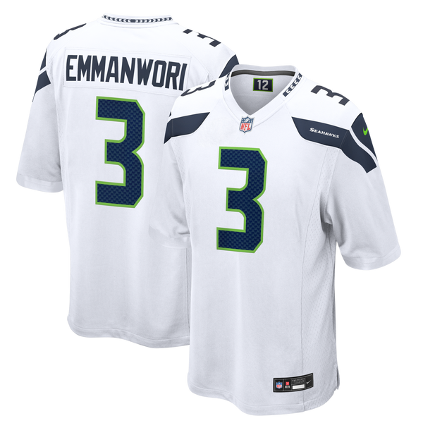Seattle Seahawks Nick Emmanwori Nike White Game Jersey