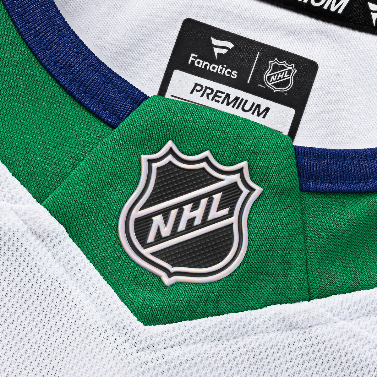 Carolina Hurricanes Fanatics White Throwback Premium Custom Jersey