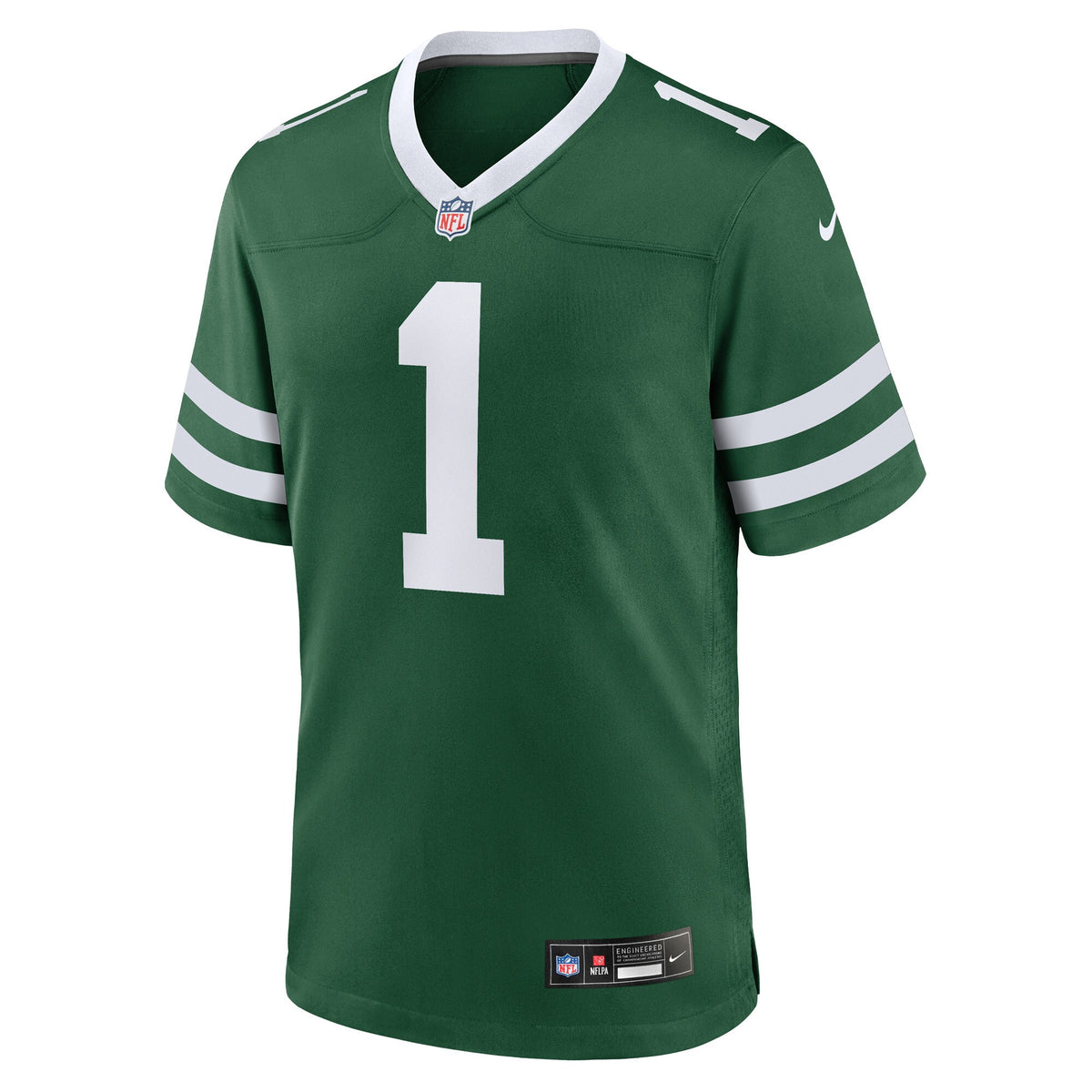 New York Jets Number 1 Groom Legacy Green Game Jersey