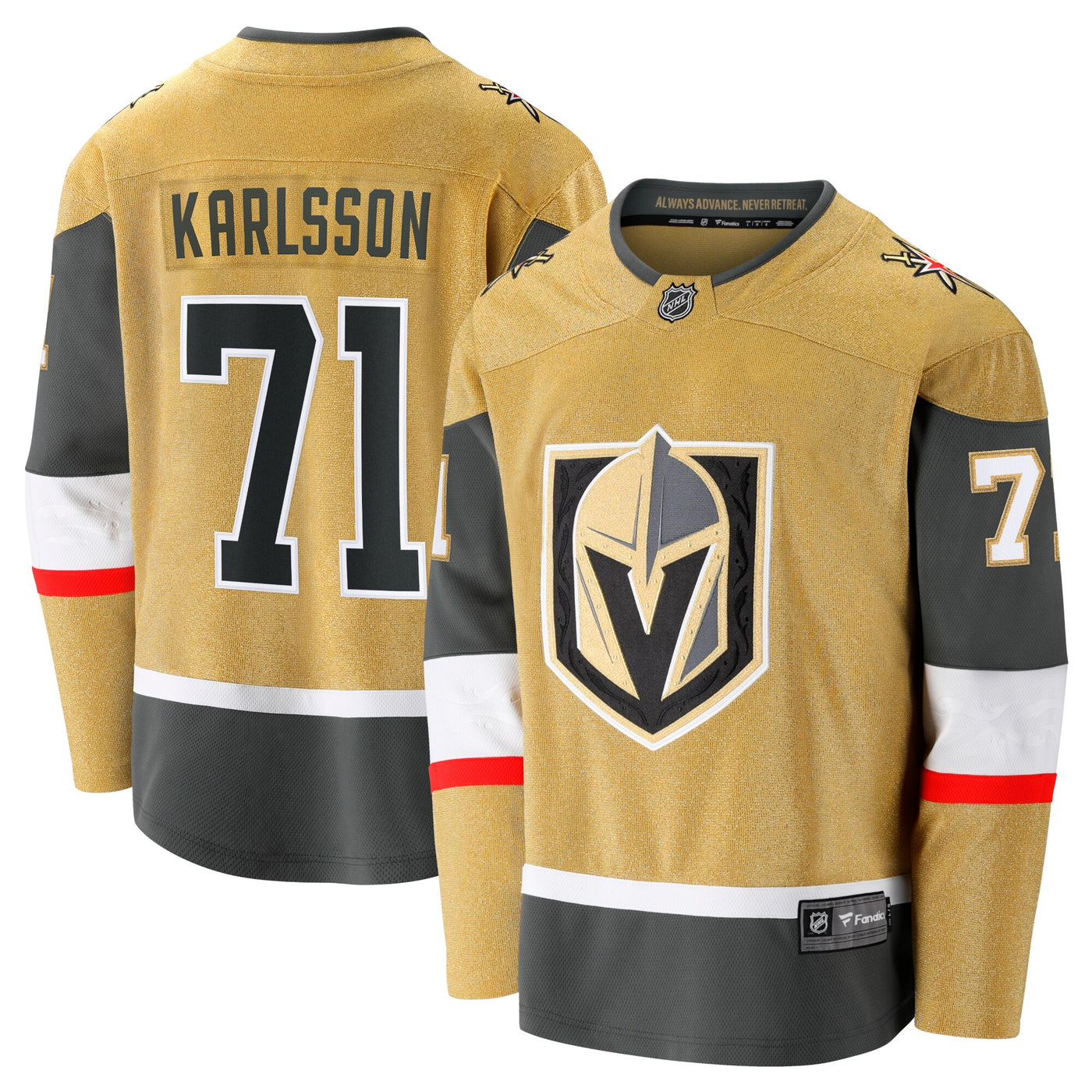 Vegas Golden Knights William Karlsson Fanatics Gold Home Breakaway Jersey