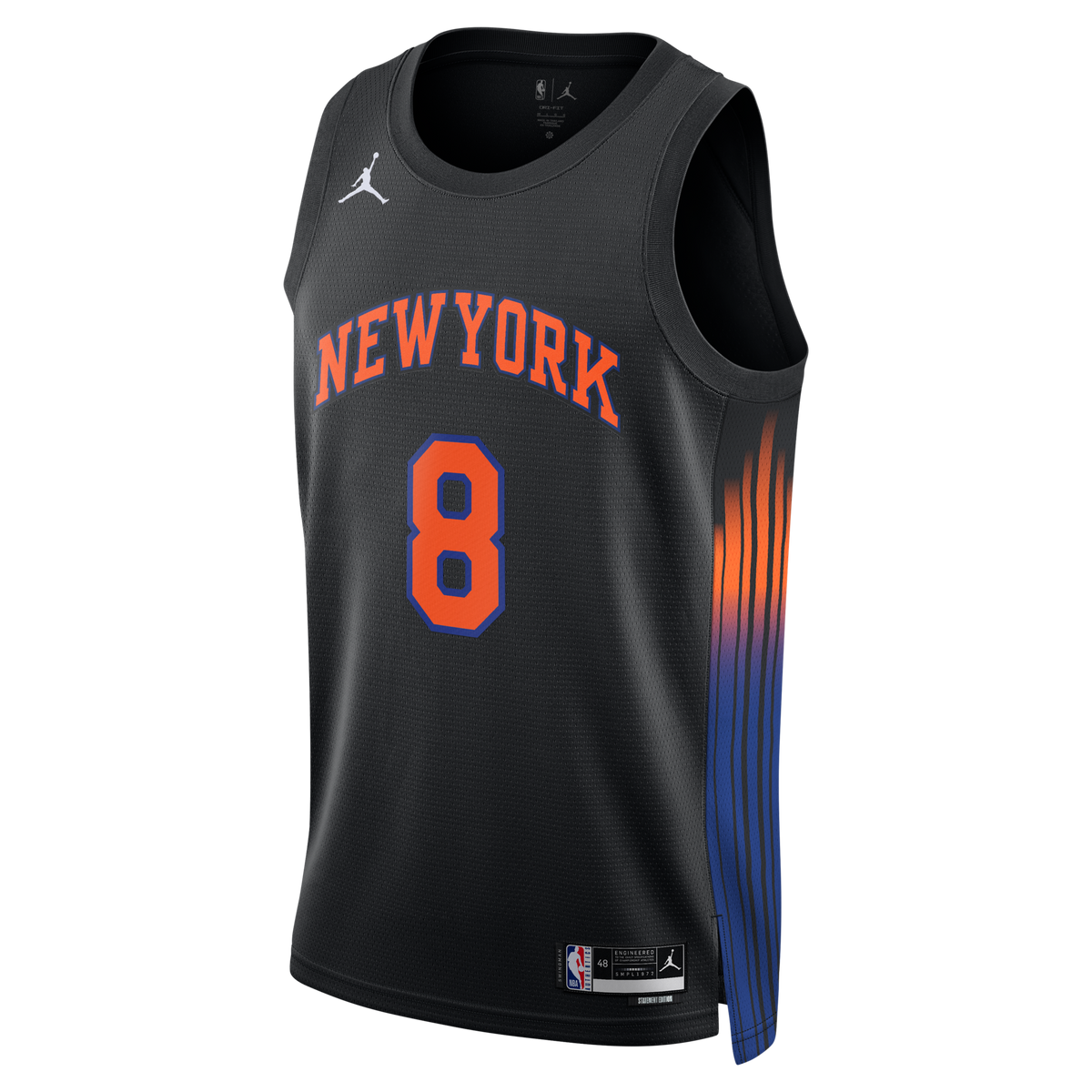 New York Knicks Jordan Brand Statement Edition Jersey - Black - OG Anunoby -