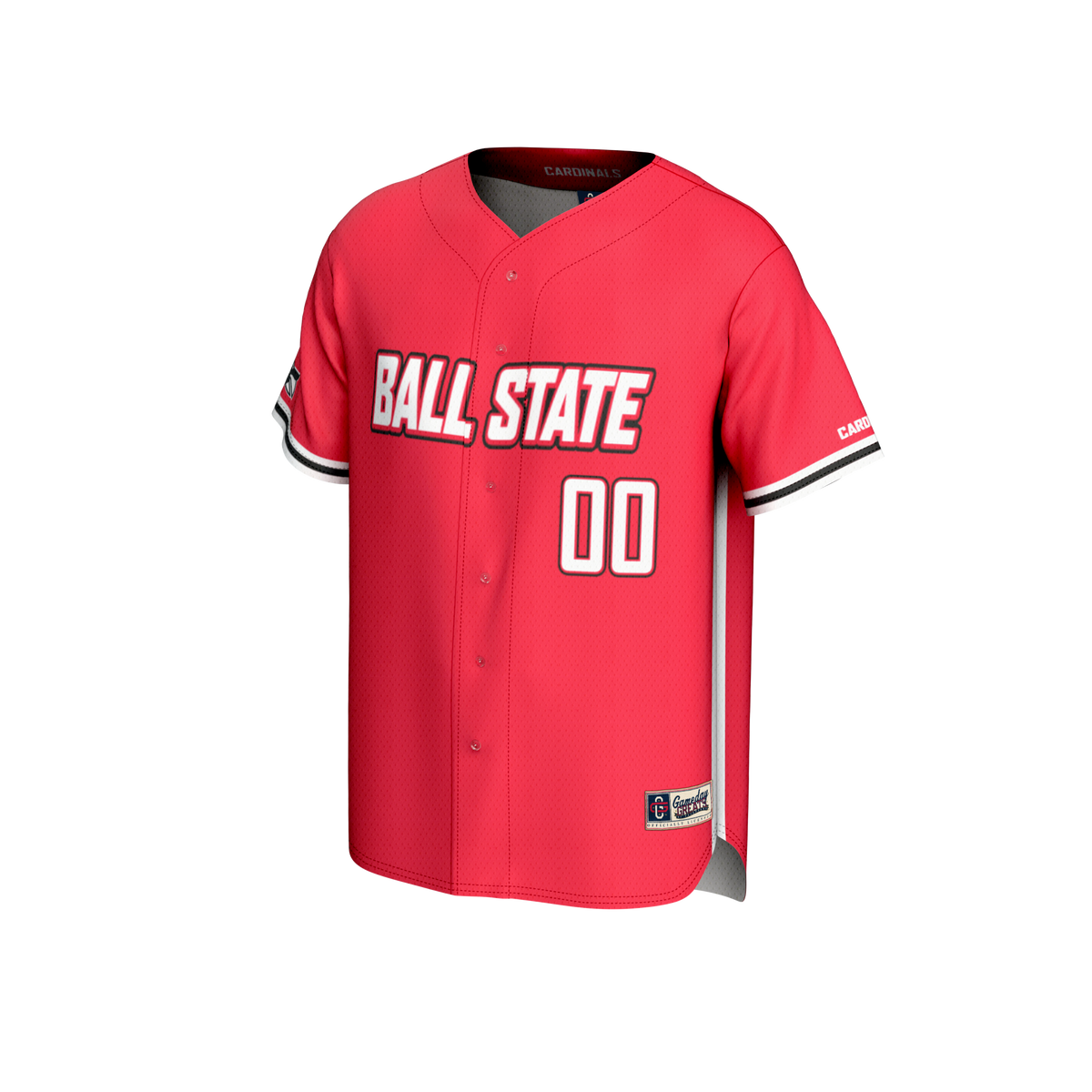 Ball State Cardinals GameDay Greats NIL Pick-A-Player Lightweight Baseball Jersey - Cardinal