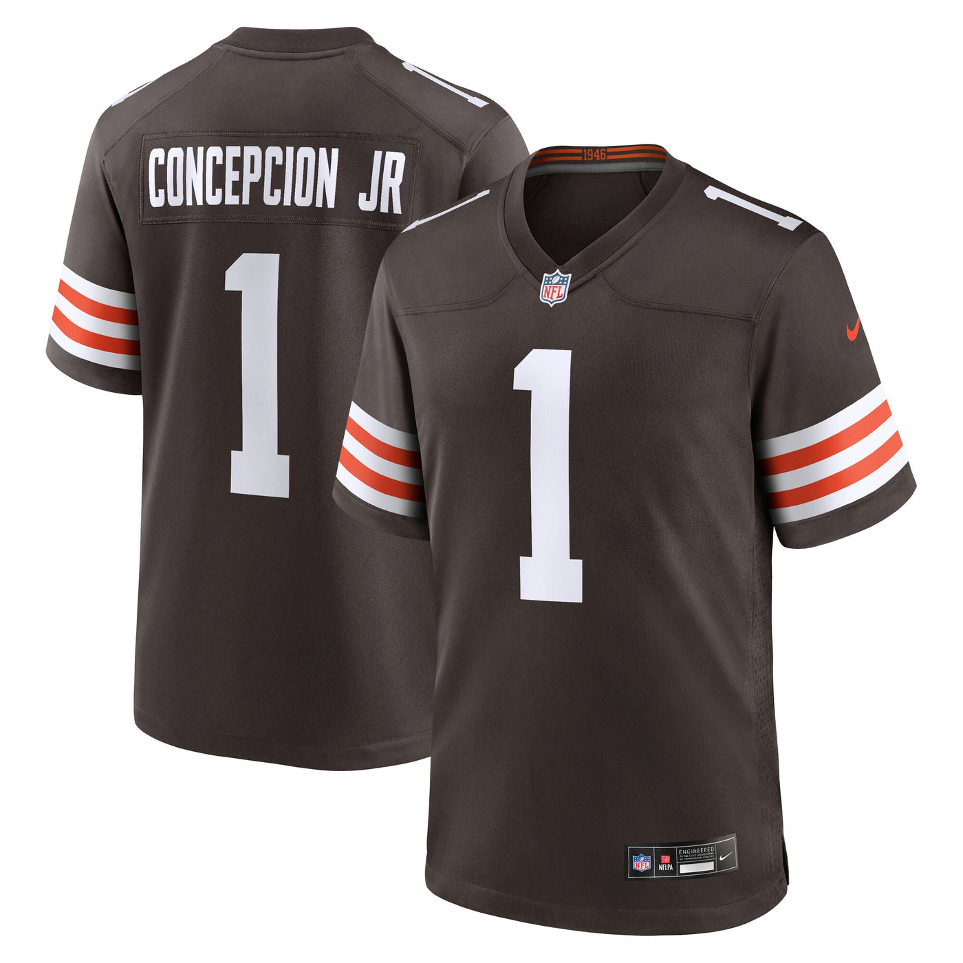 Cleveland Browns KC Concepcion Nike Brown 2026 NFL Draft First Round Pick No. 24 Team Game Jersey