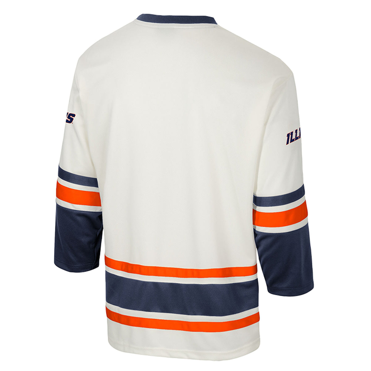 Illinois Fighting Illini Colosseum Puck Proud Fashion Hockey Jersey - Cream