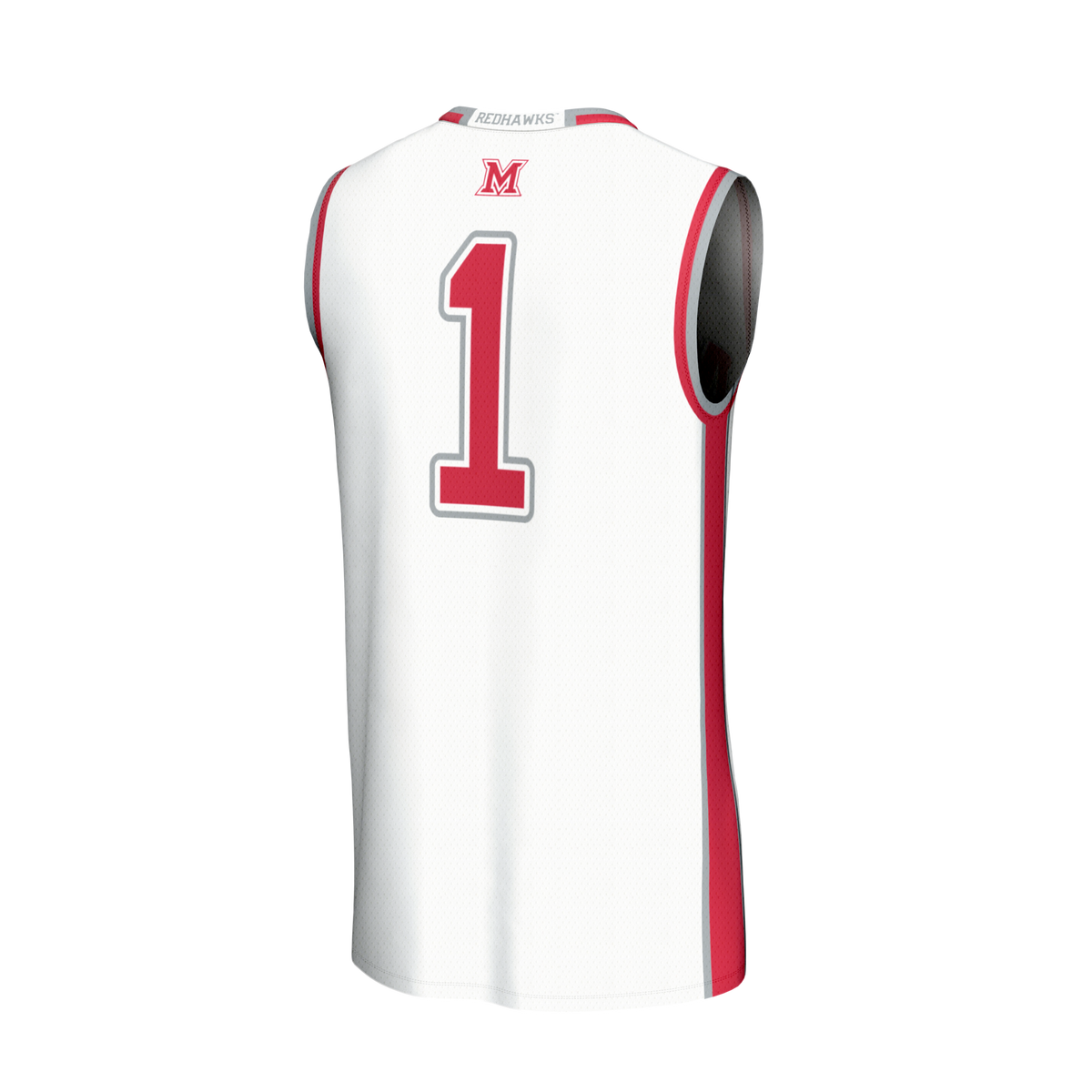#1 Miami University RedHawks GameDay Greats Lightweight Collegiate Basketball Fashion Jersey - White