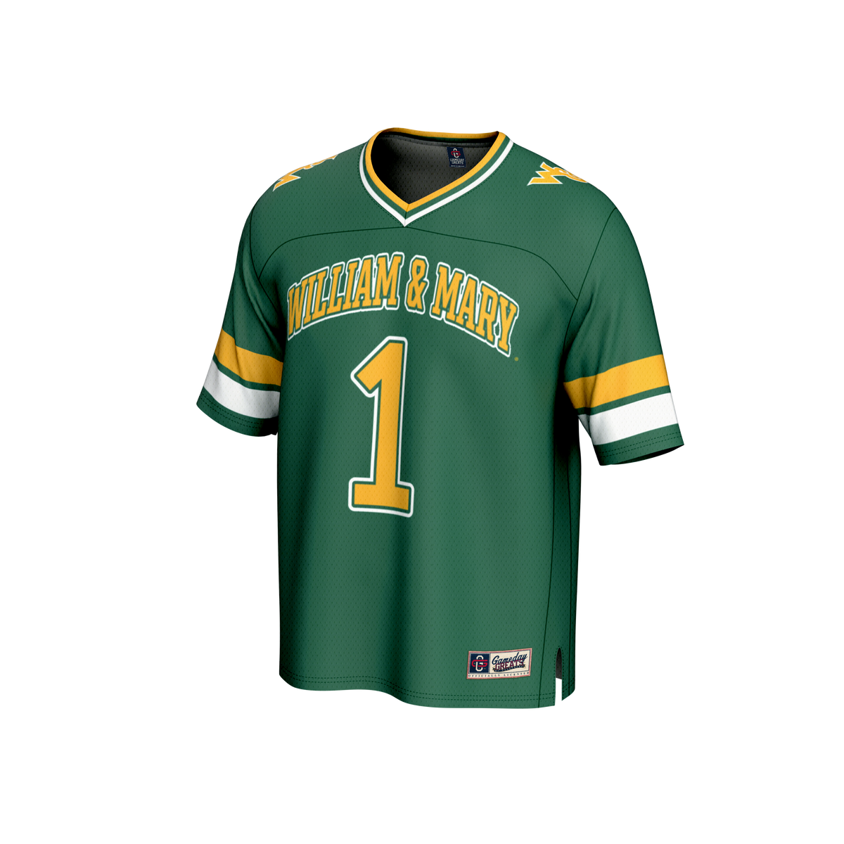 #1 William & Mary Tribe GameDay Greats Collegiate Football Fashion Jersey - Green