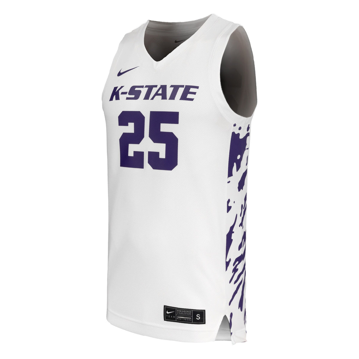 #25 Kansas State Wildcats Replica Basketball Jersey - White