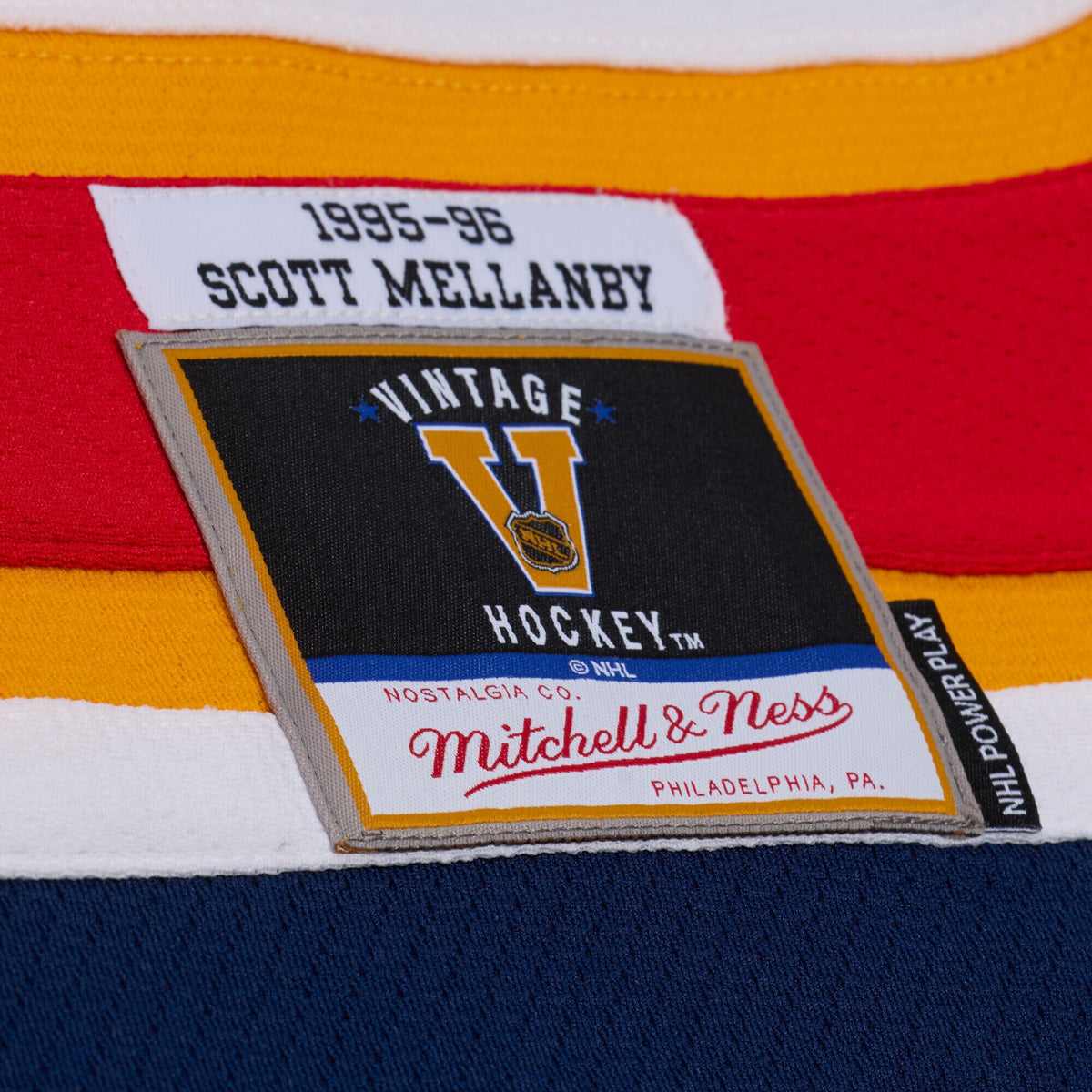 Florida Panthers Scott Mellanby Mitchell & Ness White 1996 Power Play Jersey