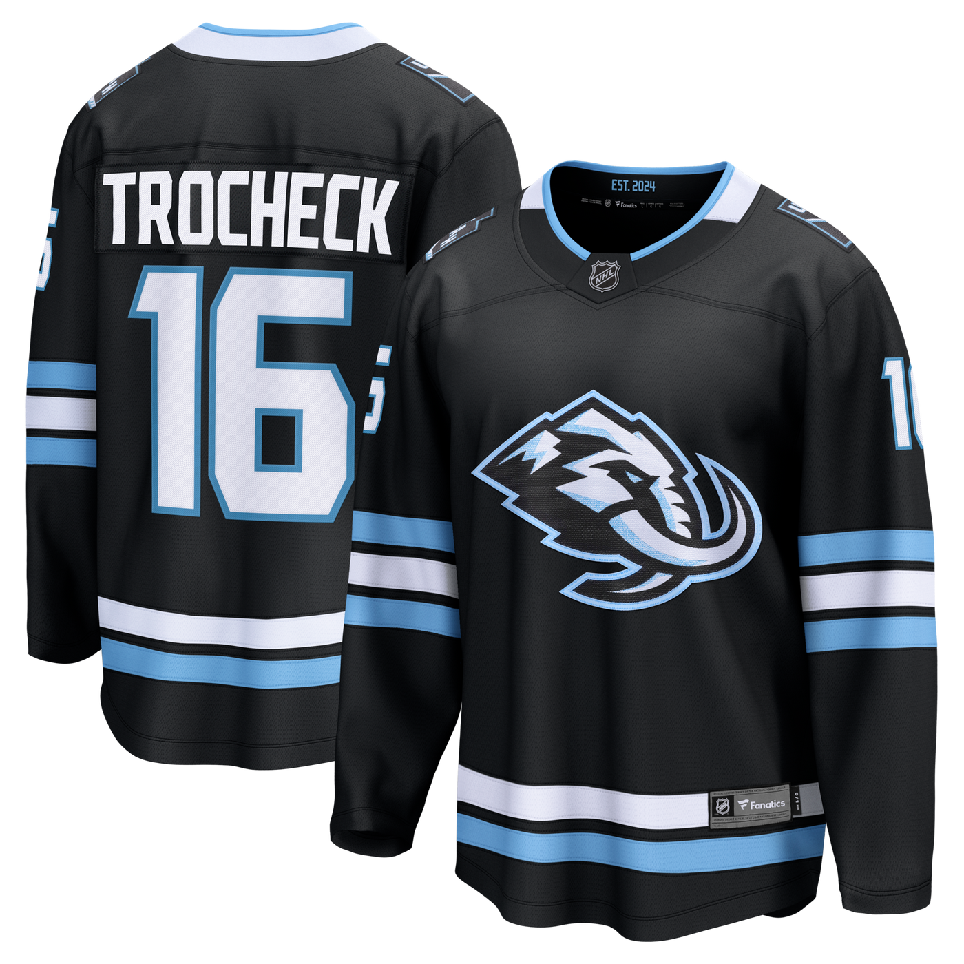 Utah Mammoth Vincent Trocheck Fanatics Black Home Breakaway Jersey
