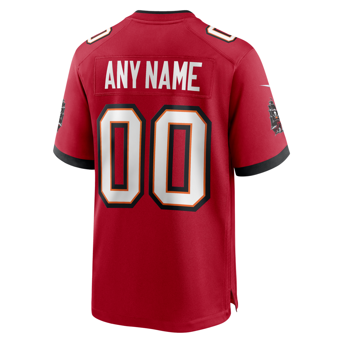 Red Tampa Bay Buccaneers Team Custom Game Jersey