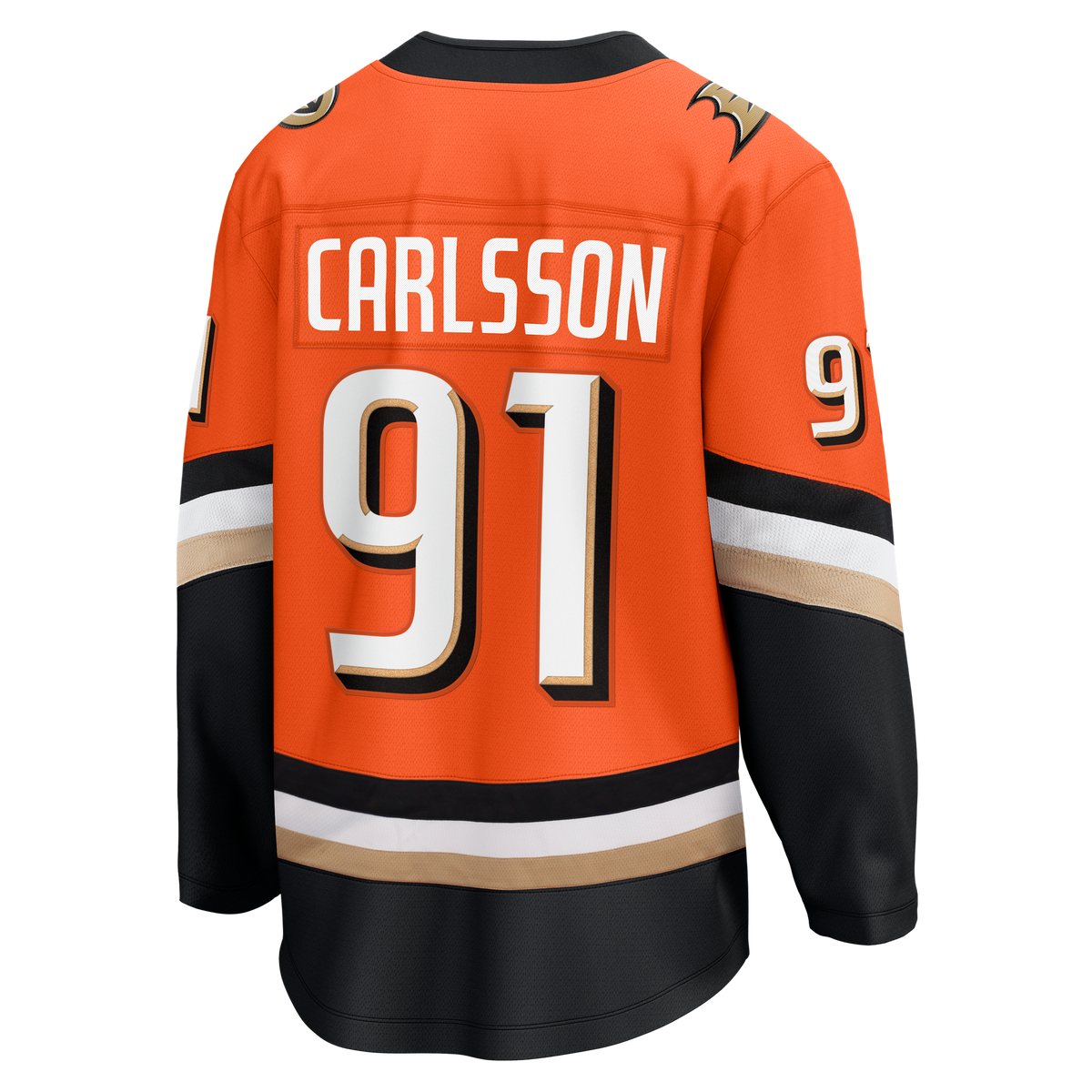 Anaheim Ducks Leo Carlsson Fanatics Orange Home Breakaway Jersey