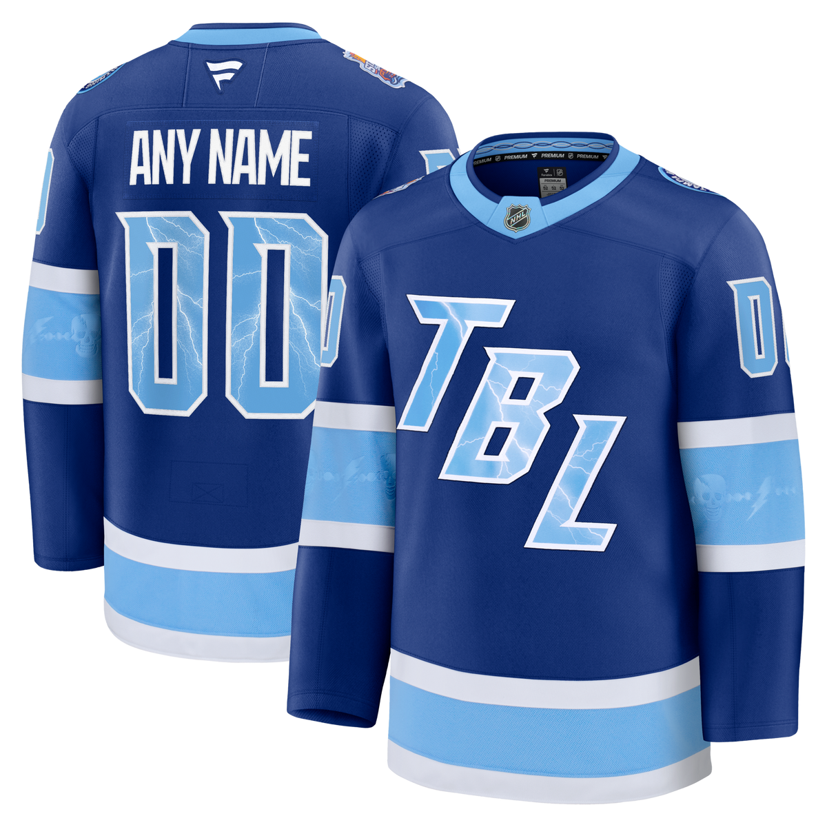 Tampa Bay Lightning Fanatics Blue 2026 NHL Stadium Series Premium Custom Jersey