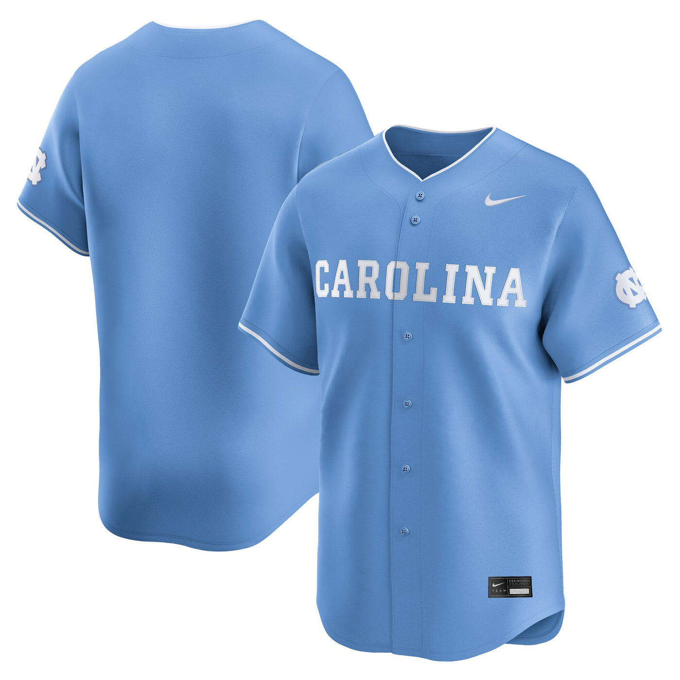 Nike Carolina Blue North Carolina Tar Heels Baseball Limited Jersey