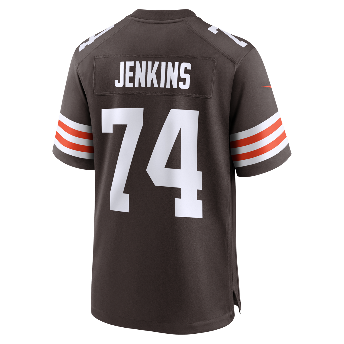 Cleveland Browns Elgton Jenkins Brown Team Game Jersey