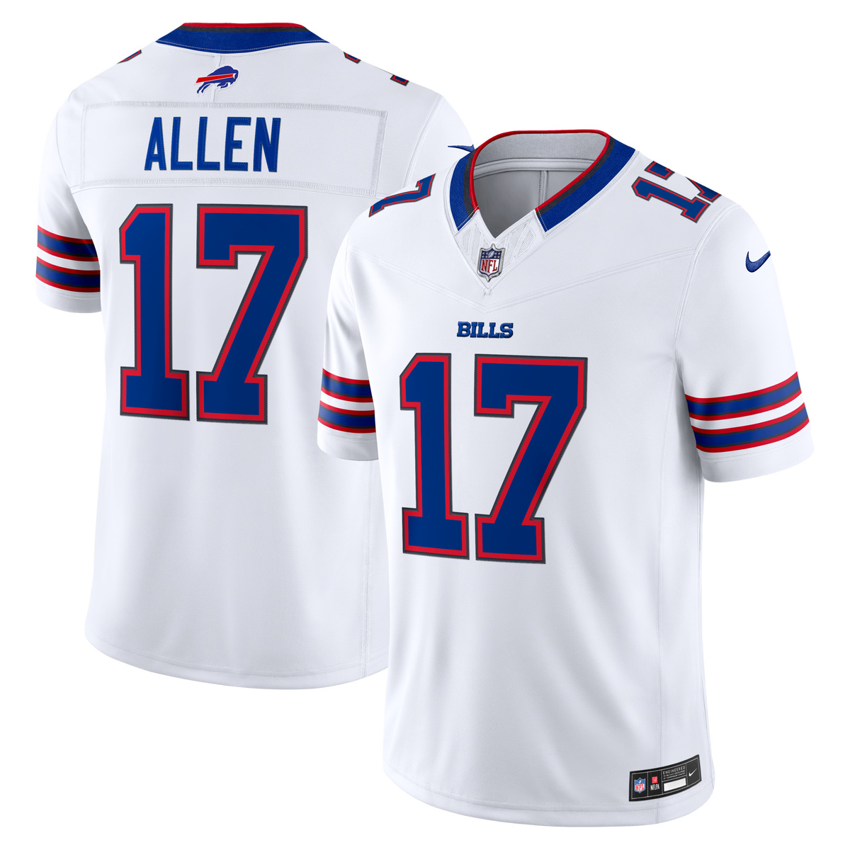 Buffalo Bills Josh Allen White Vapor F.U.S.E. Stitched Limited Jersey