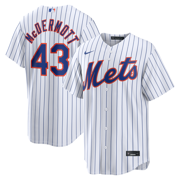 New York Mets Chayce McDermott White Home Replica Jersey