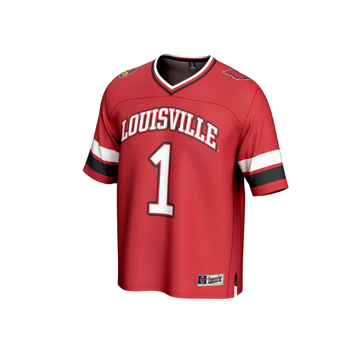 #1 Louisville Cardinals GameDay Greats Lightweight Collegiate Football Fashion Jersey - Red