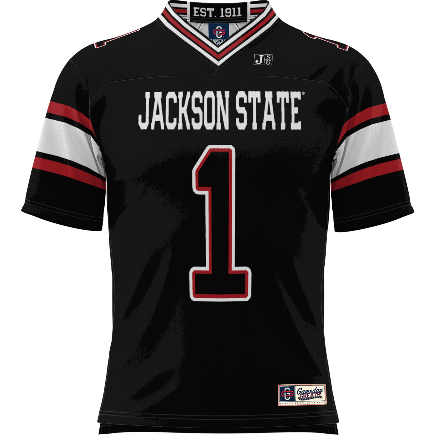 GameDay Greats #1 Black Jackson State Tigers Football Jersey