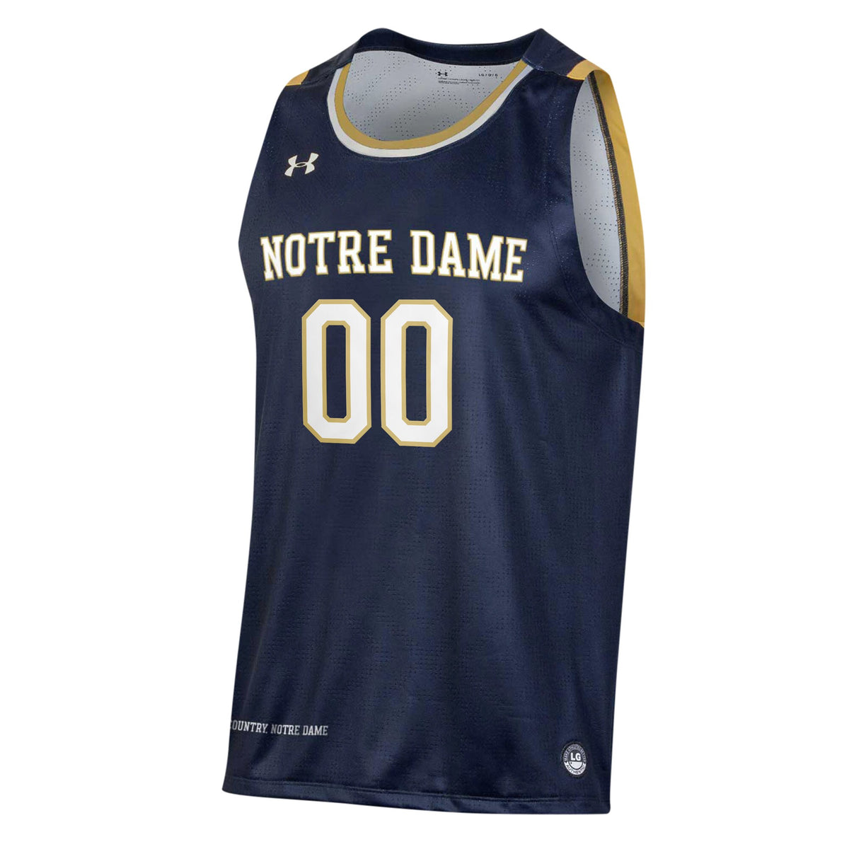 Notre Dame Fighting Irish Under Armour Pick-A-Player NIL Basketball Jersey - Navy
