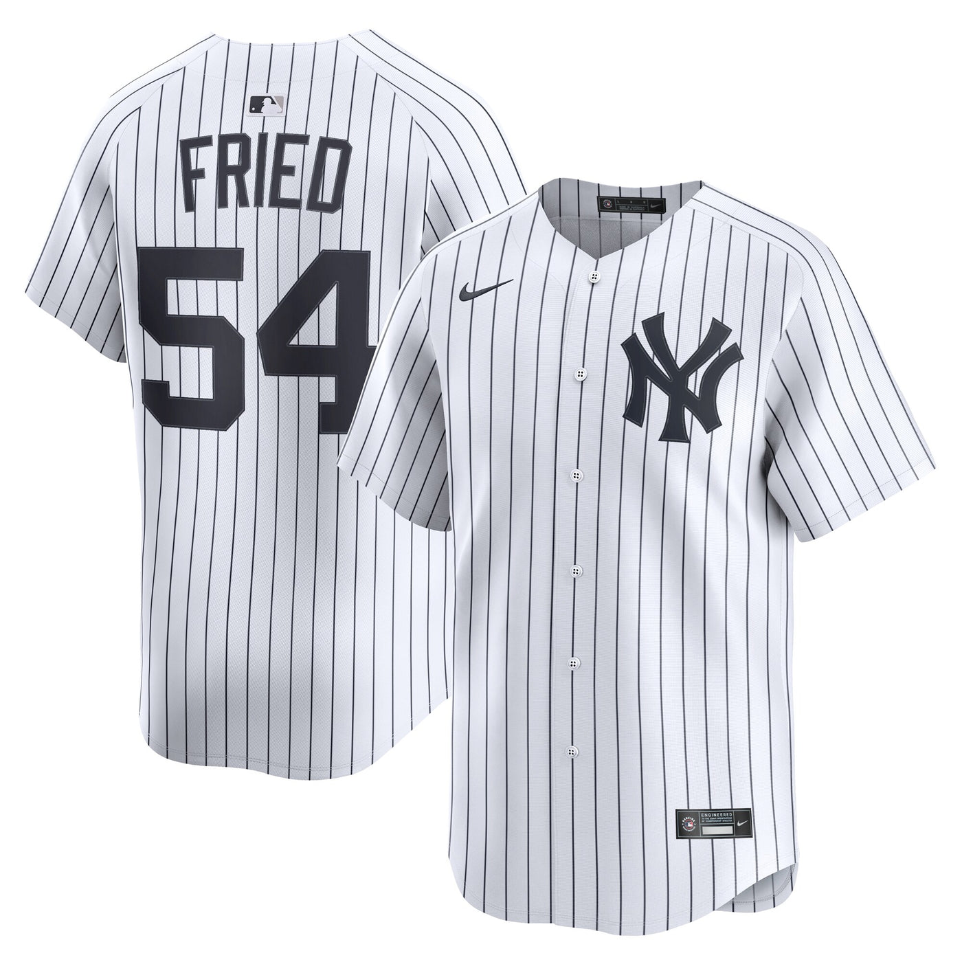New York Yankees Max Fried Nike White Home Limited Player Jersey
