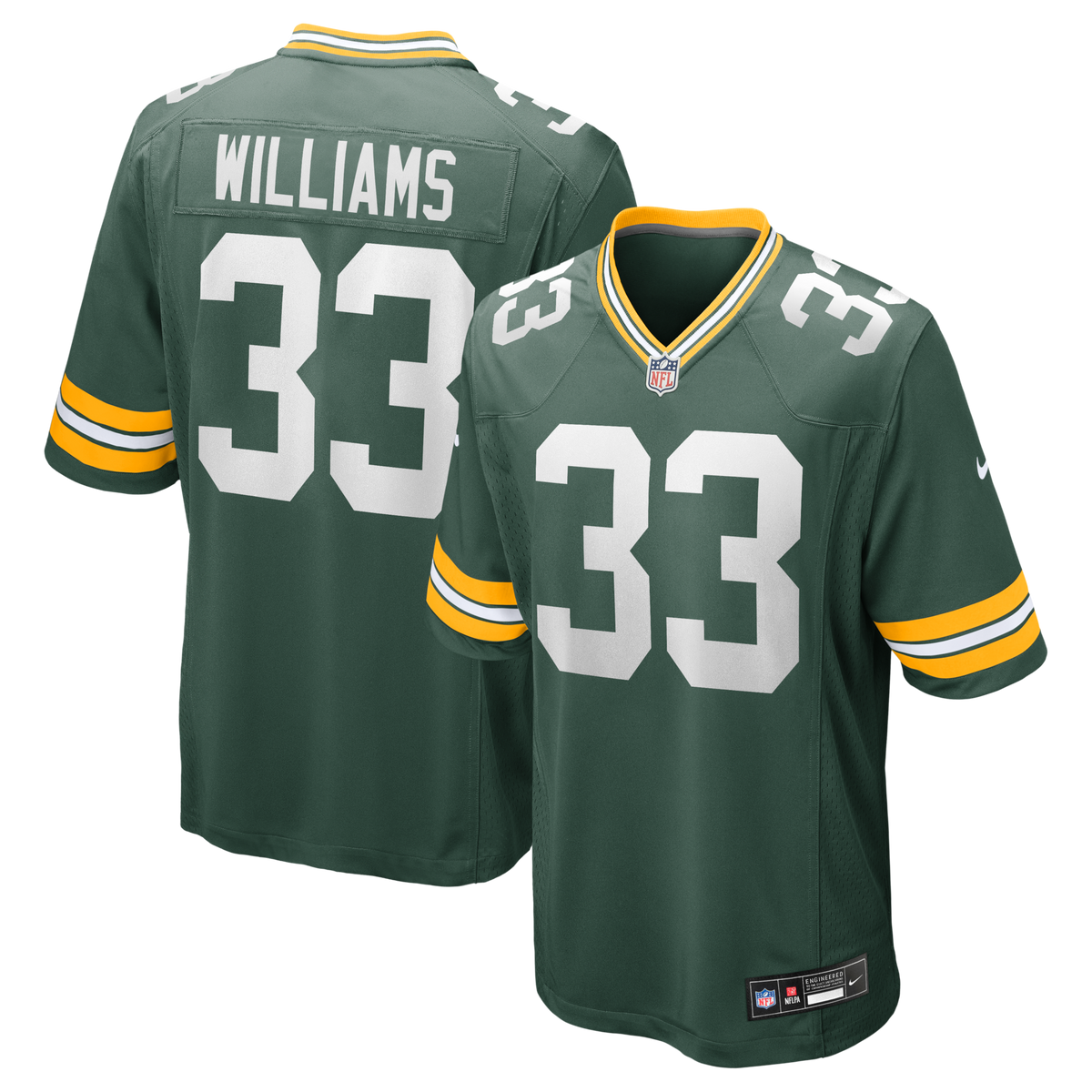 Green Bay Packers Evan Williams Green Game Jersey