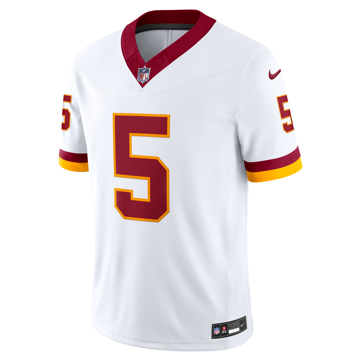 Washington Commanders Jayden Daniels Nike White Vapor F.U.S.E. Stitched Limited Jersey