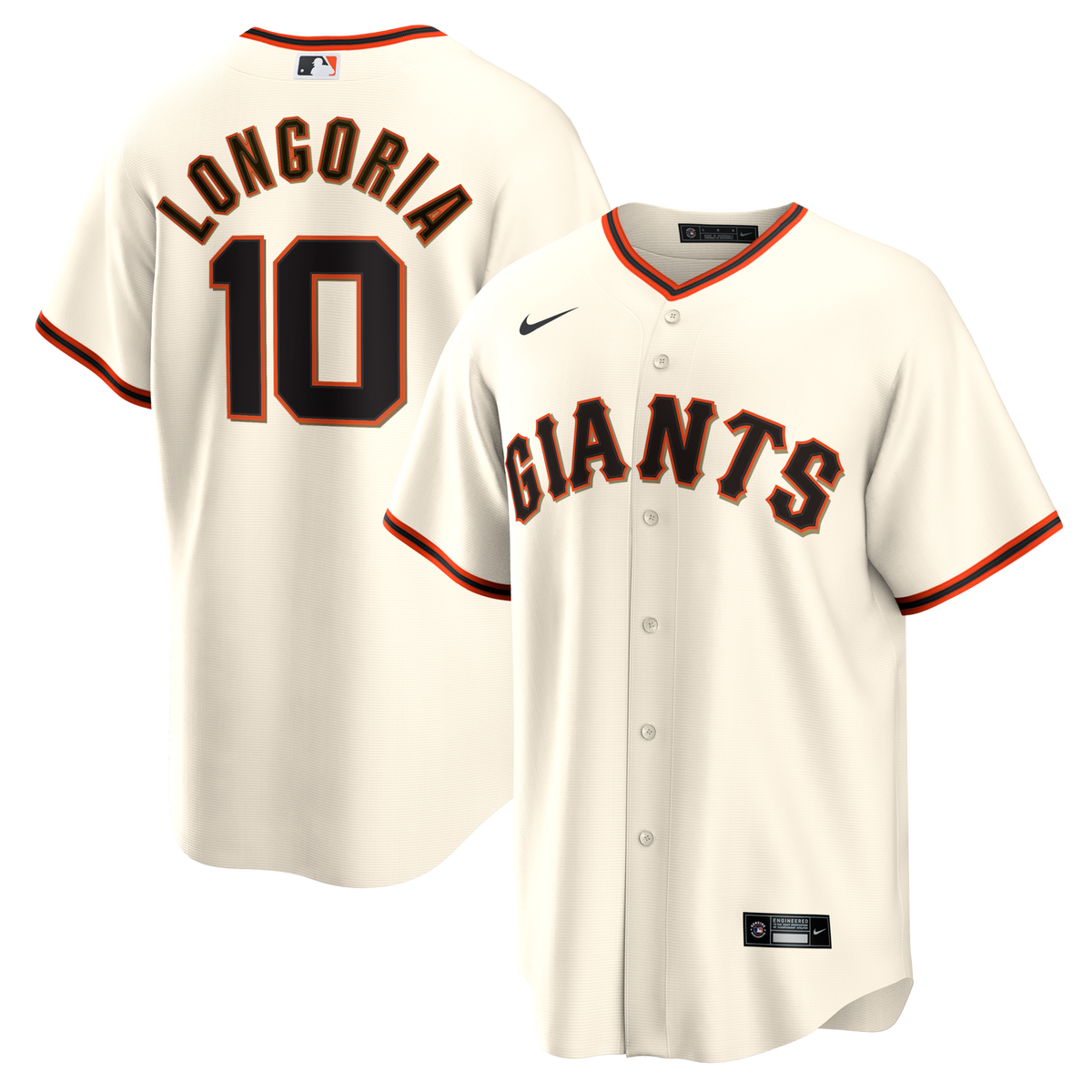 San Francisco Giants Evan Longoria Cream Home Retired Player Replica Jersey