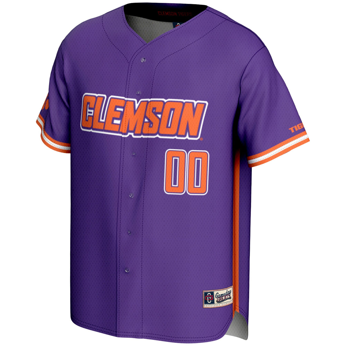 Clemson Tigers GameDay Greats NIL Pick-A-Player Lightweight Baseball Jersey - Purple