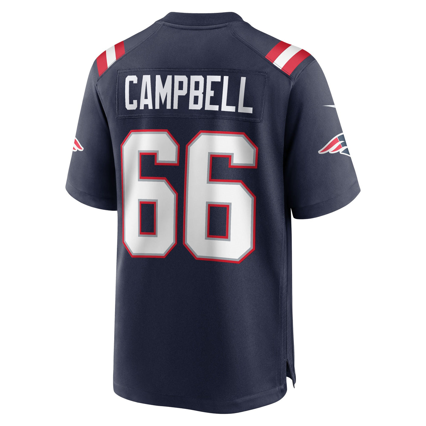 New England Patriots Will Campbell Nike Navy Team Game Jersey