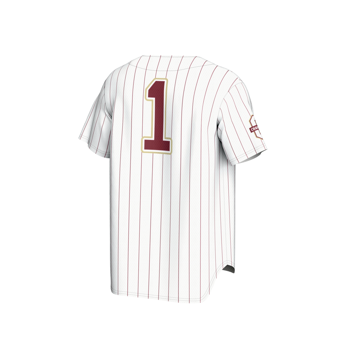 #1 Charleston Cougars GameDay Greats Lightweight Baseball Fashion Jersey - White