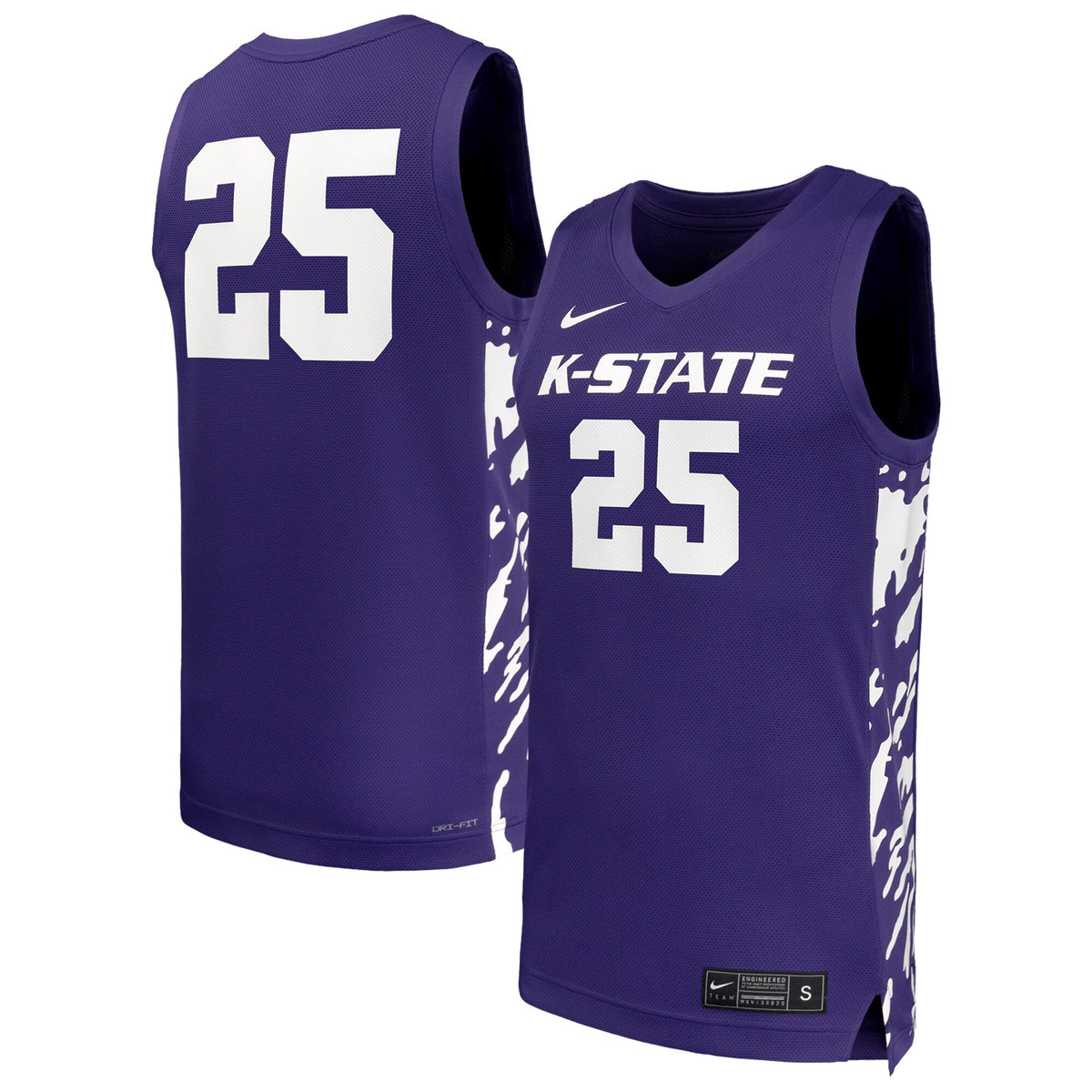 #25 Kansas State Wildcats Replica Basketball Jersey - Purple