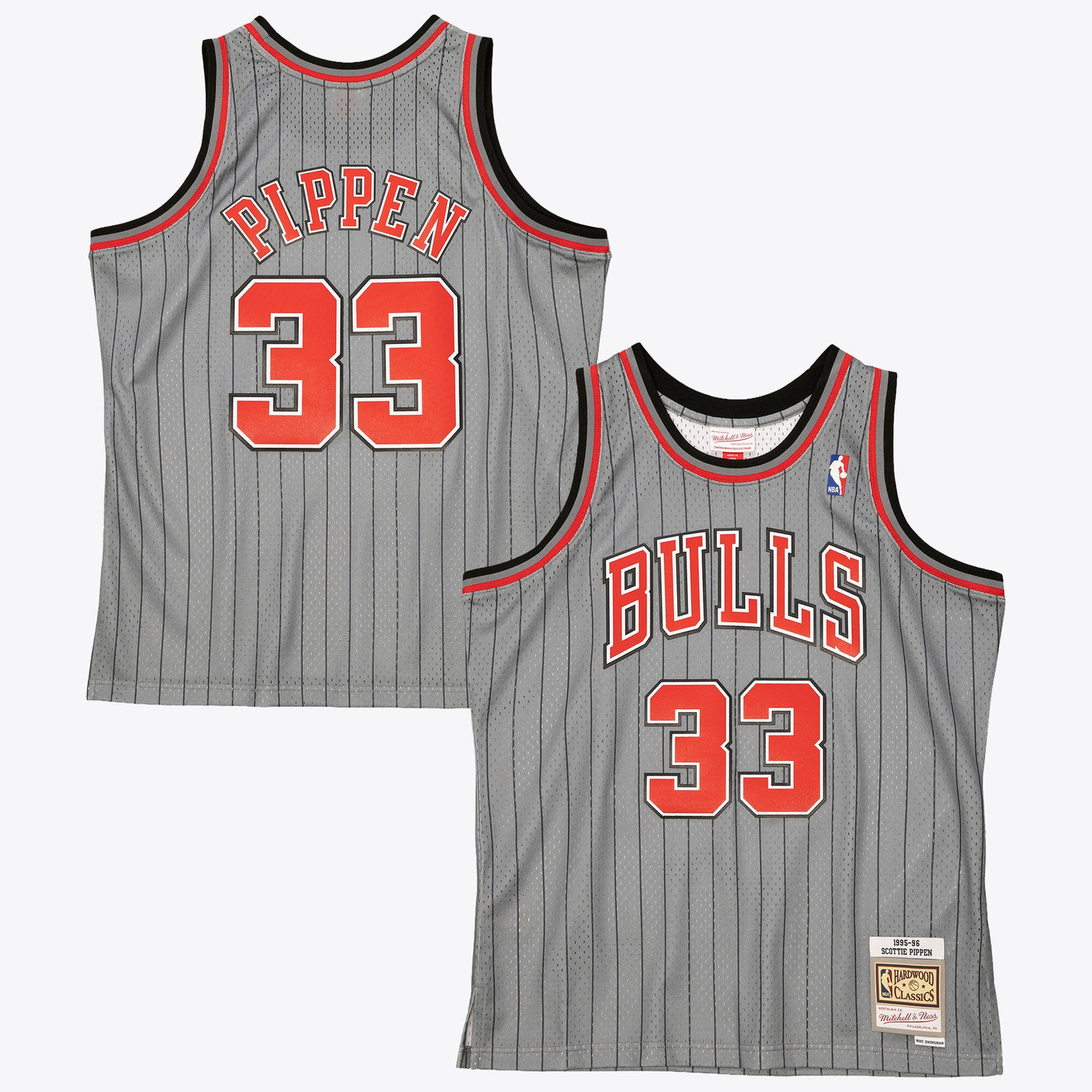 Chicago Bulls Mitchell & Ness Scottie Pippen 1995 Reload Swingman Authentic Jersey - Grey