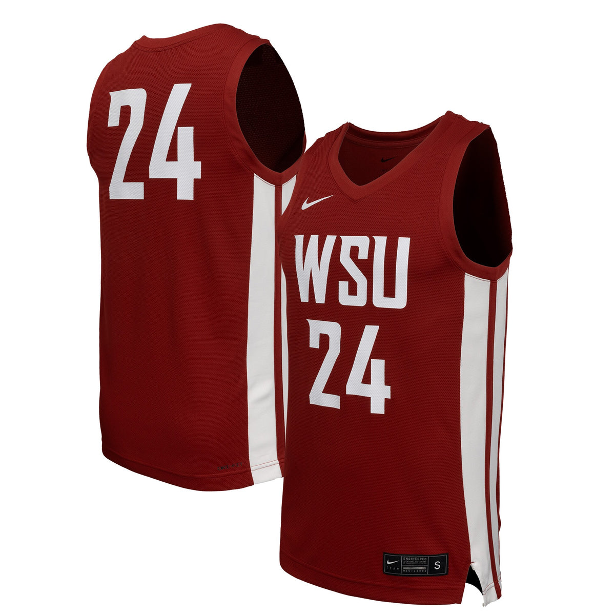 Washington State Cougars Replica Basketball Jersey - Crimson