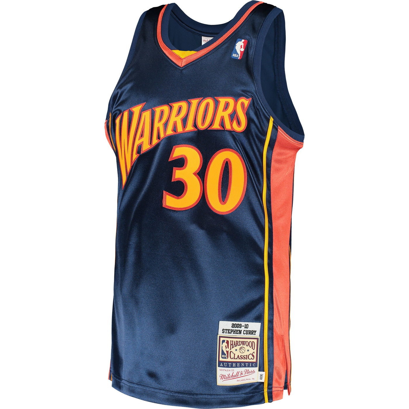 Mitchell & Ness Stephen Curry Navy Golden State Warriors 2009 Hardwood Classics Authentic Jersey