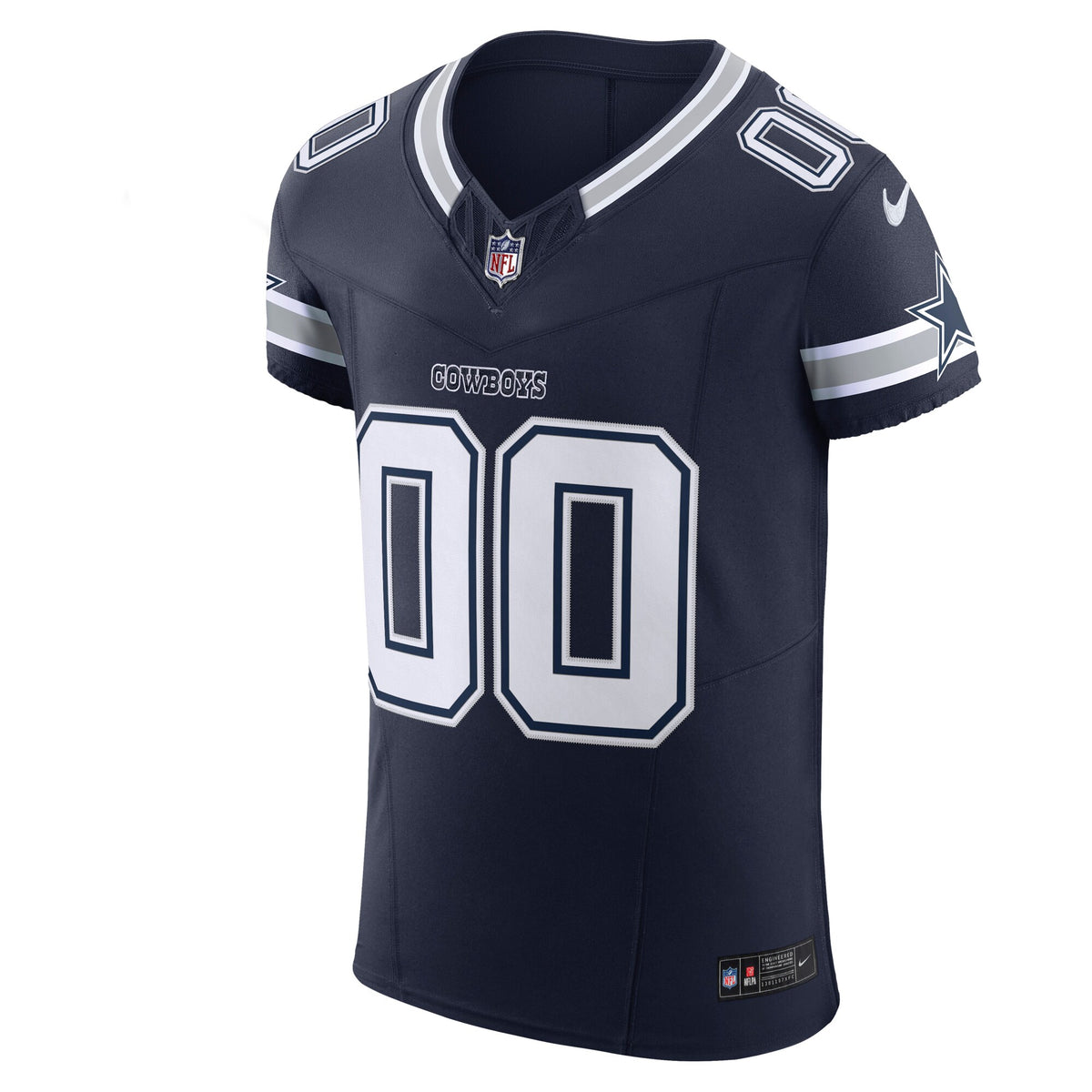 Dallas Cowboys Navy Vapor F.U.S.E. Elite Custom Jersey