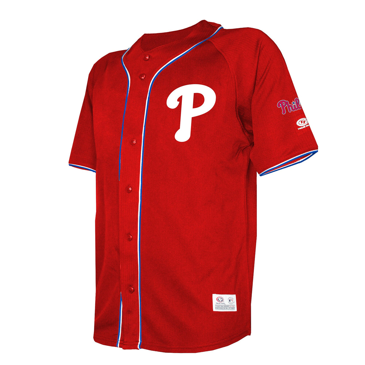 Philadelphia Phillies Stitches Red Team Color Full-Button Fashion Jersey