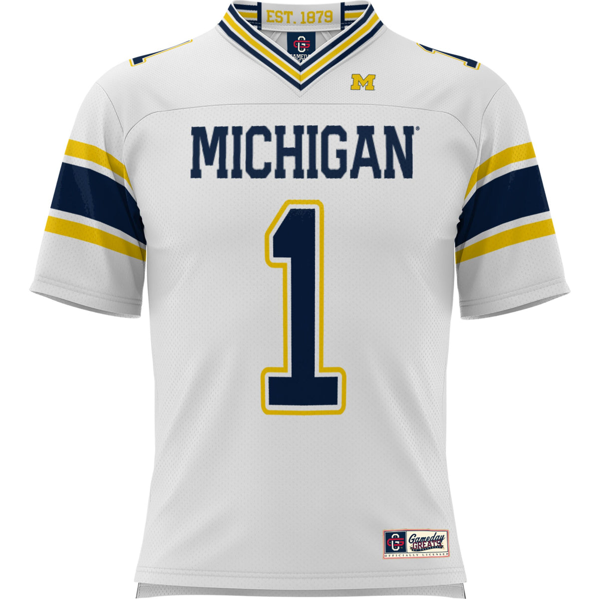 #1 Michigan Wolverines GameDay Greats Football Jersey - White