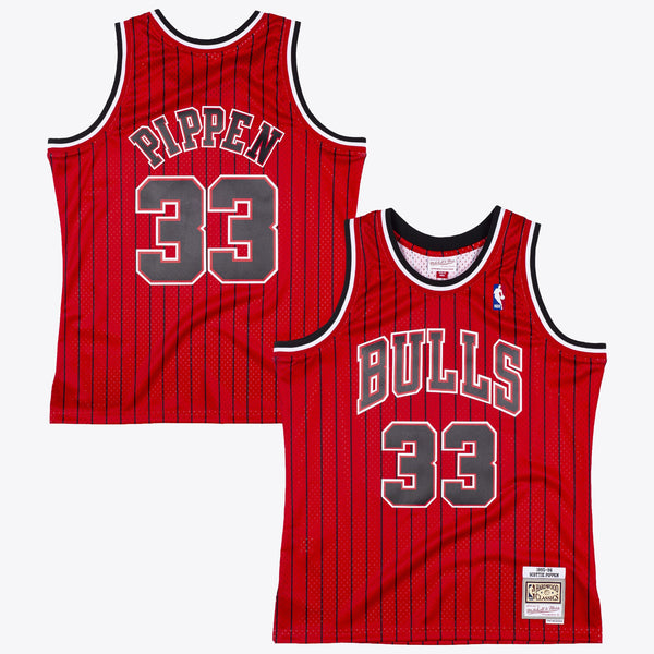 Chicago Bulls Mitchell & Ness Scottie Pippen 1995 Reload Swingman Authentic Jersey - Scarlet