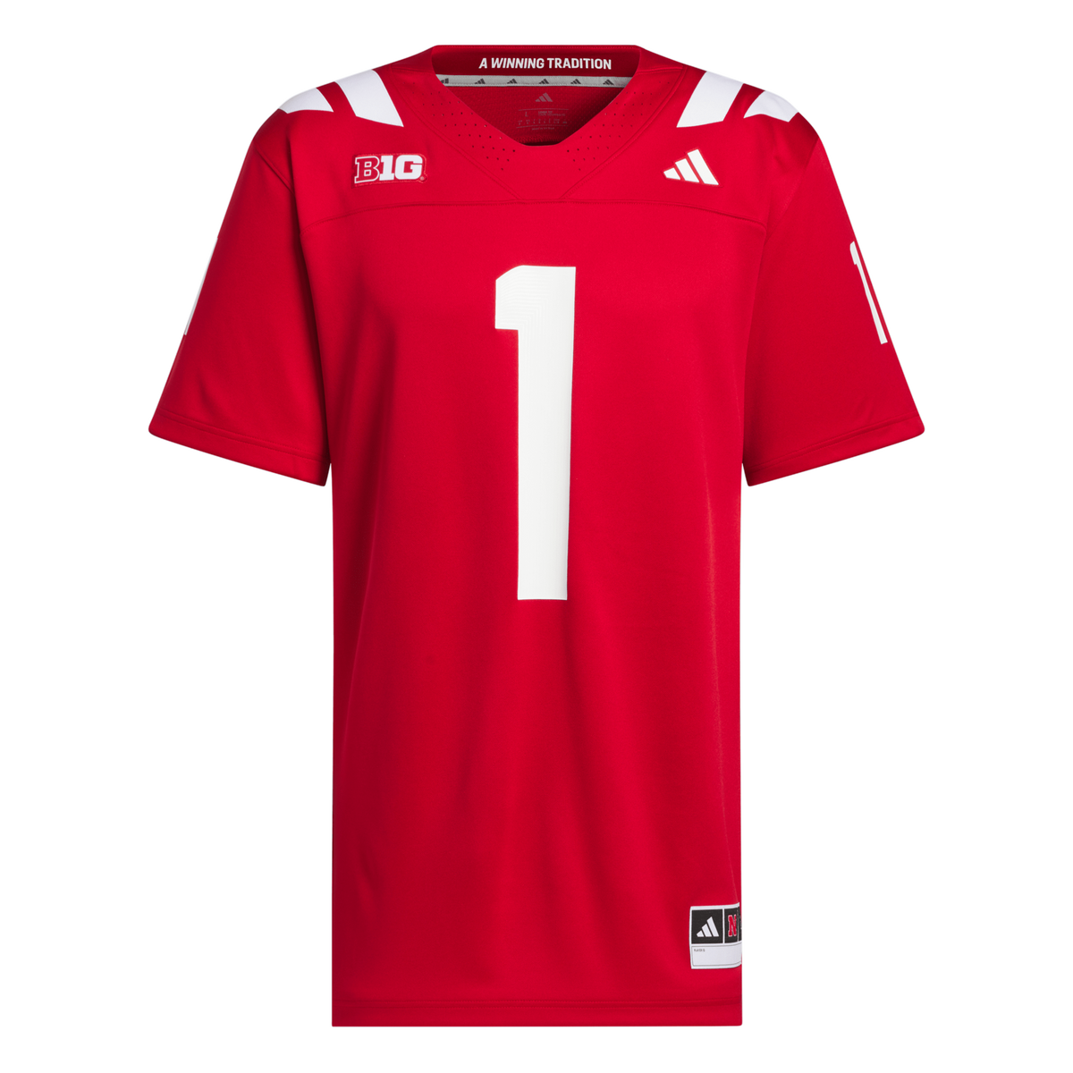 #1 Nebraska Huskers Home Premier Jersey - Scarlet