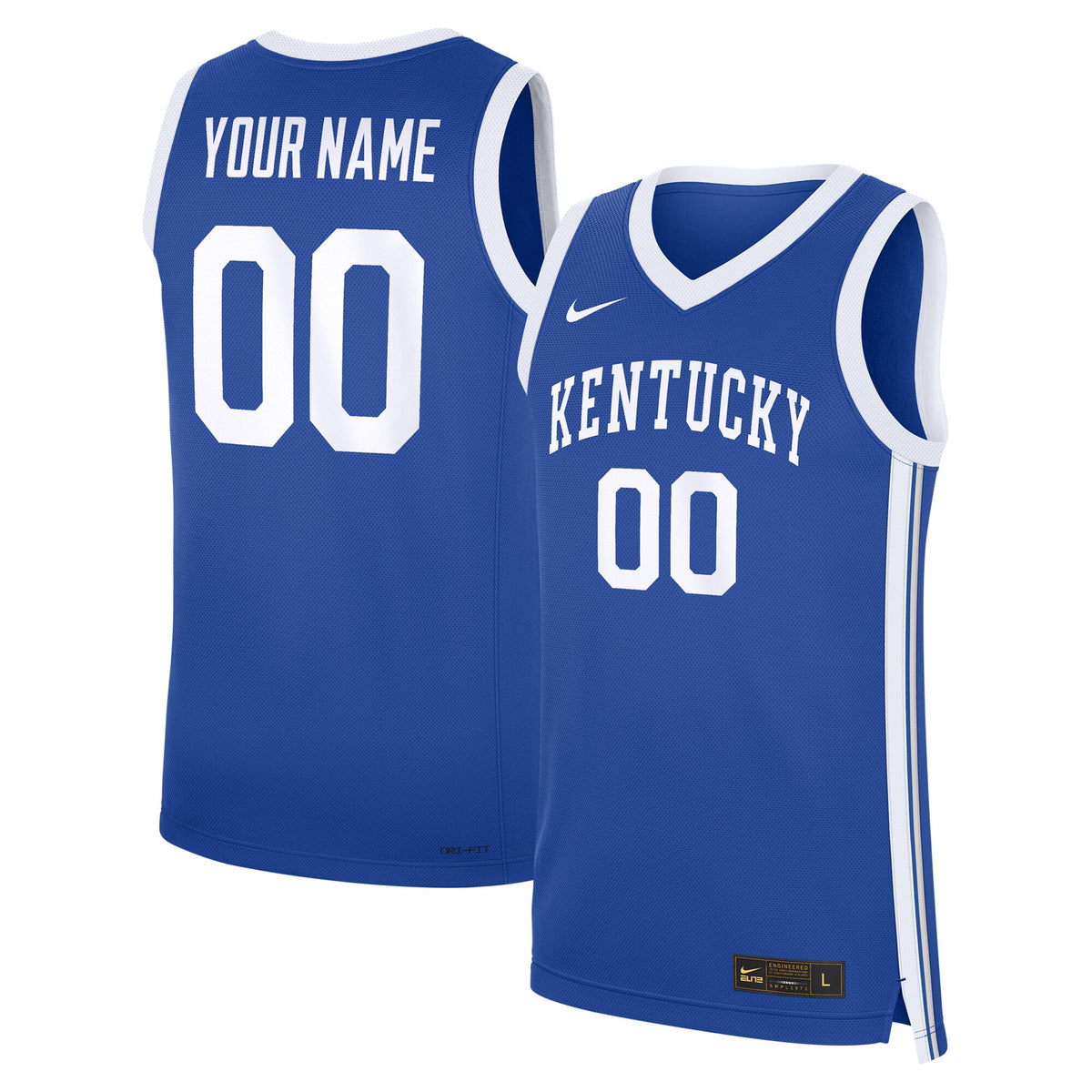 Kentucky Wildcats Custom Replica Basketball Jersey - Royal