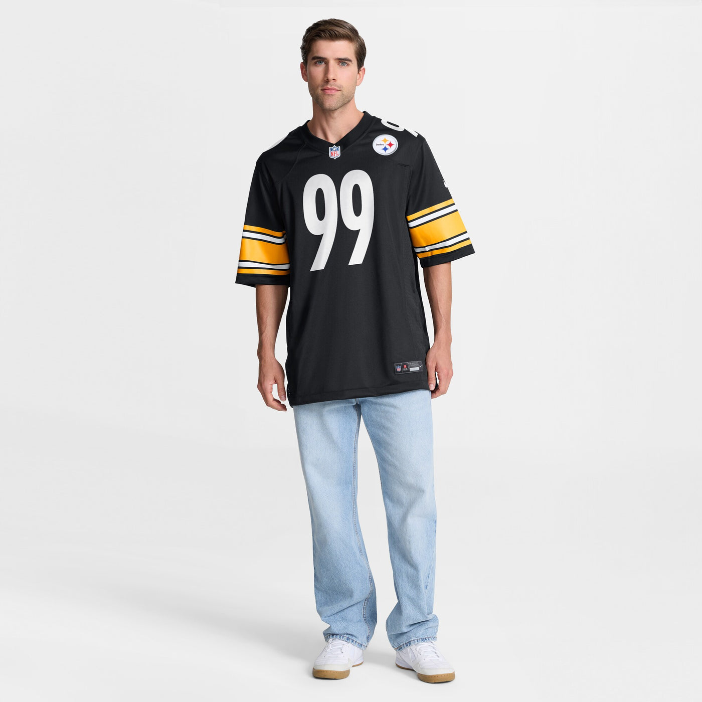 Pittsburgh Steelers Derrick Harmon Nike Black Game Player Jersey