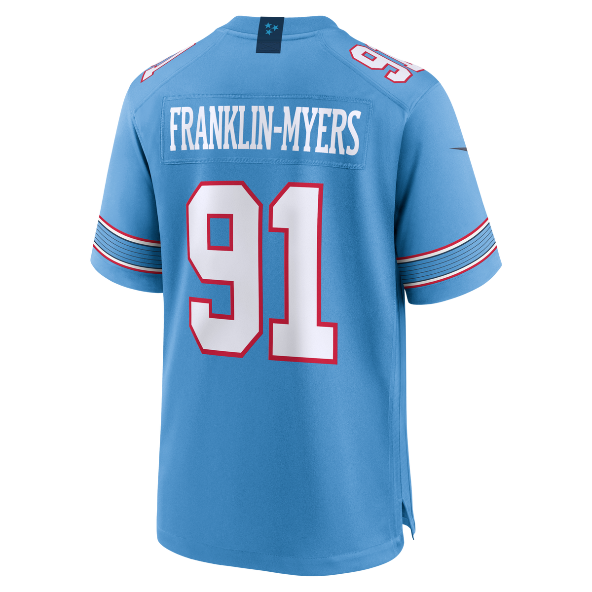 Tennessee Titans John Franklin-Myers Light Blue Team Game Jersey