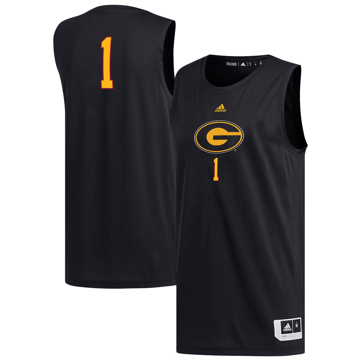 #1 Grambling Tigers Replica Basketball Jersey - Black