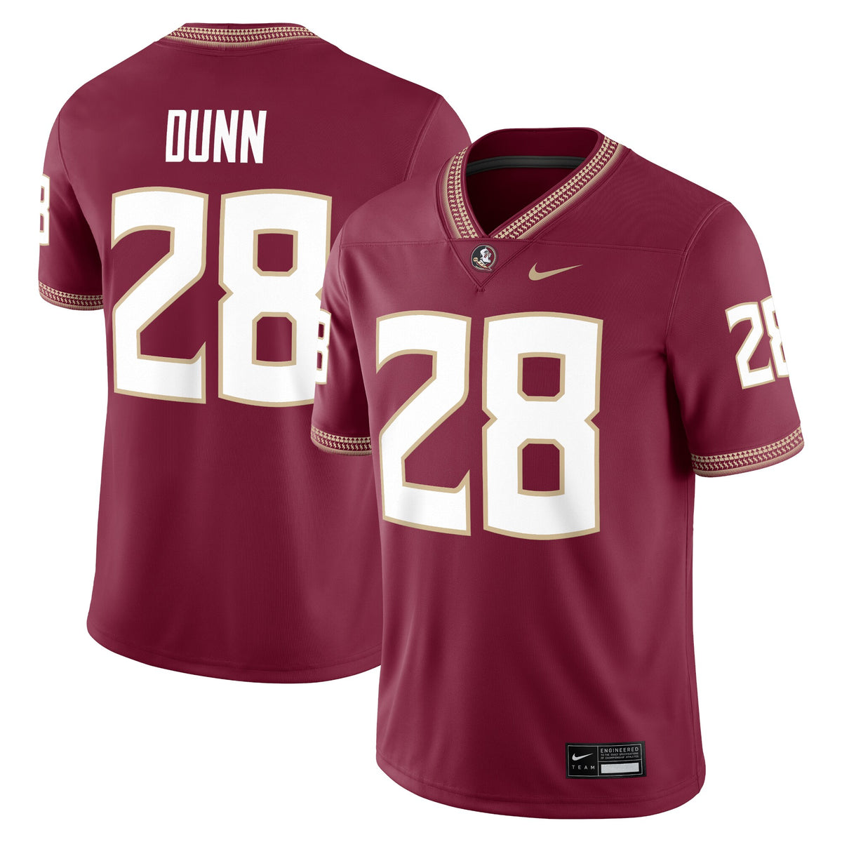 Warrick Dunn Florida State Seminoles Alumni Game Jersey - Garnet