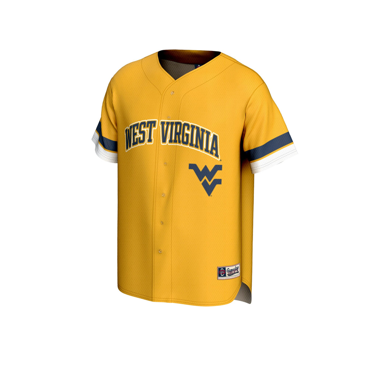 West Virginia Mountaineers GameDay Greats Spirit Baseball Jersey - Gold