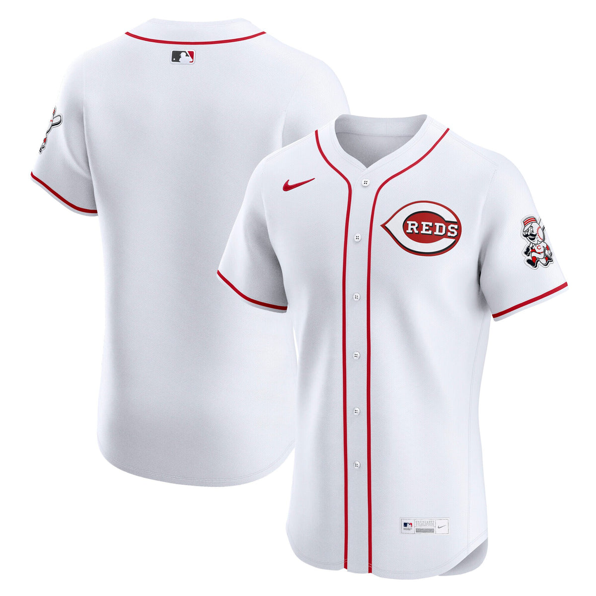 Cincinnati Reds White Home Elite Jersey