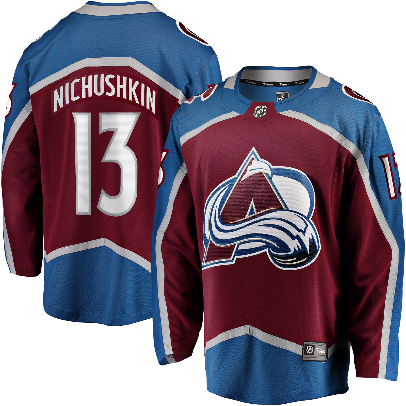Colorado Avalanche Valeri Nichushkin Fanatics Burgundy Breakaway Player Jersey